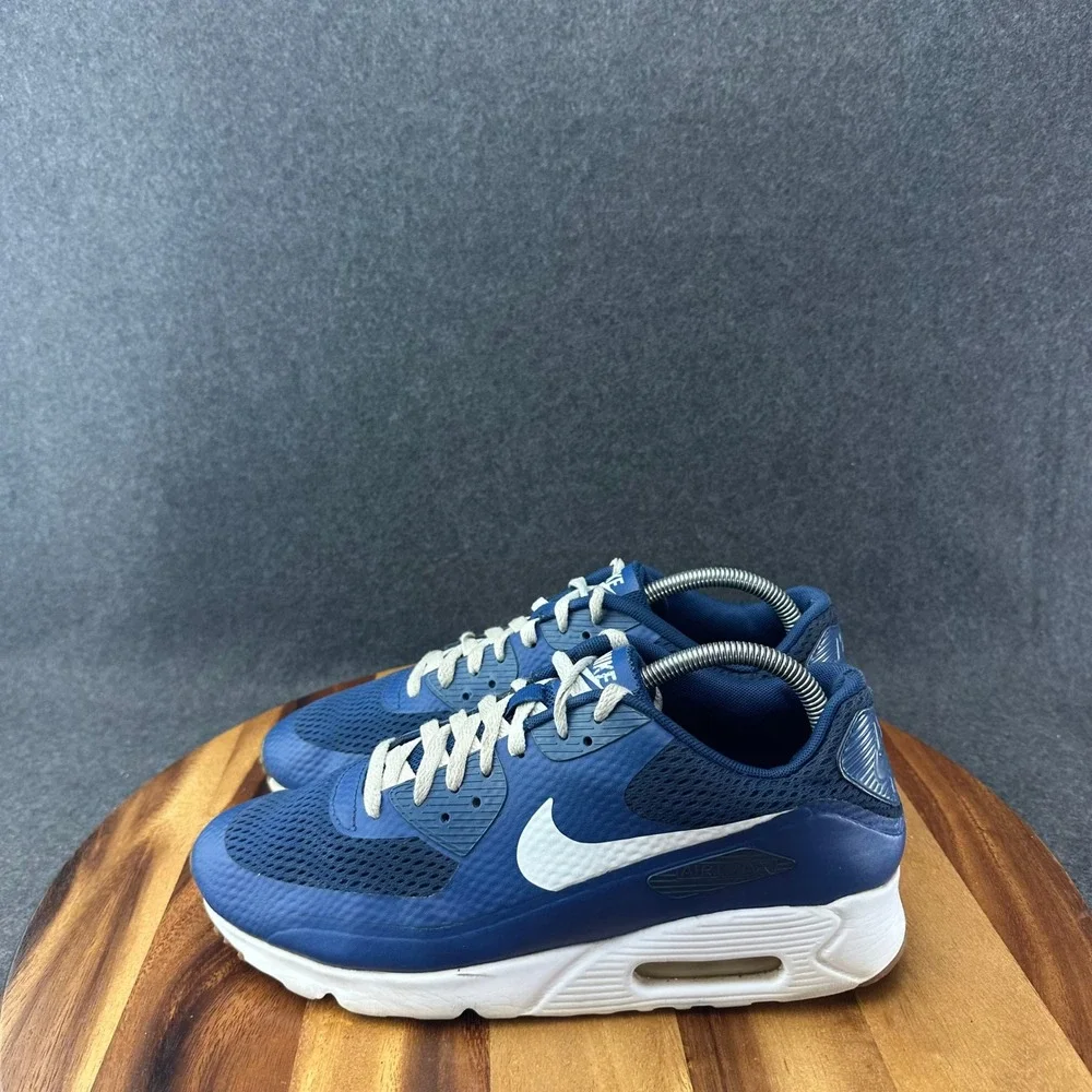 Nike Air Max 90 Ultra Essential Mens 9 Coastal Blue Running Sneakers 819474-402